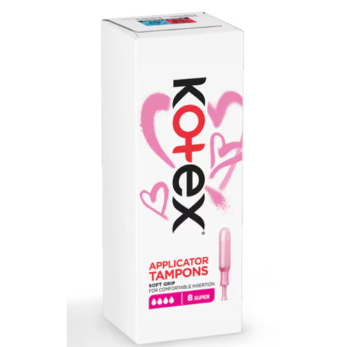 Тампони Kotex Super з аплікатором, 8 шт.